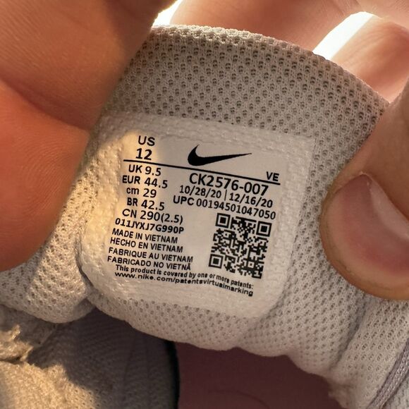 Nike Renew In Season TR 10 Womens 12 Light Grey Wht Running Shoes CK2576 007 - Picture 8 of 8